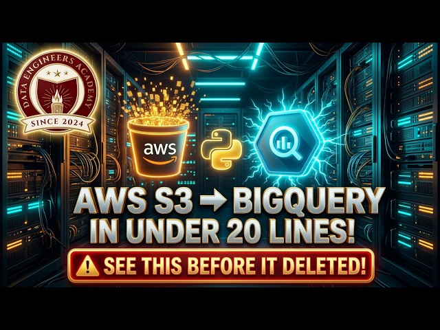 AWS S3 to BigQuery in Under 20 Lines of Python 🚀