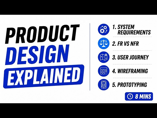 Software Product Design Explained | Requirements, User Journey, Wireframing & Prototyping