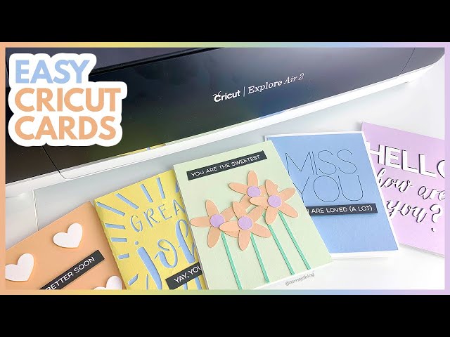 CRICUT FOR CARDMAKING: 5 Easy Beginner Tutorials