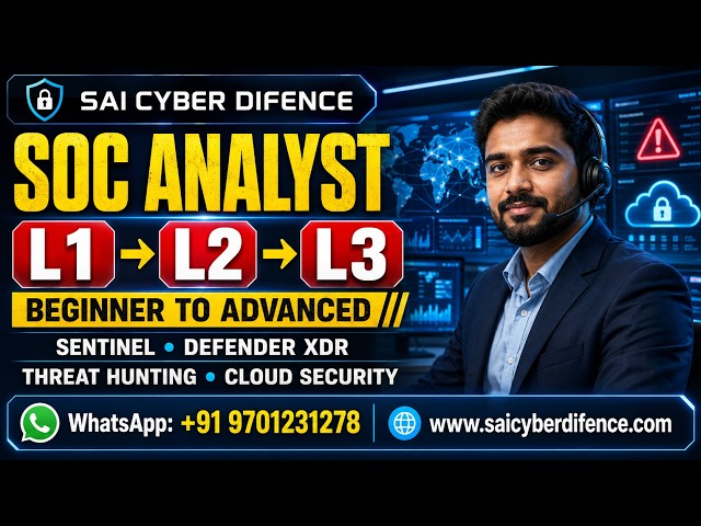 SOC Analyst L1 → L2 → L3 Demo | Microsoft Sentinel, Defender XDR, Threat Hunting & Cloud Security