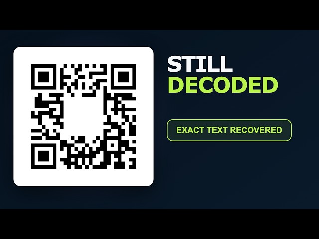 How a Damaged QR Code Can Still Scan