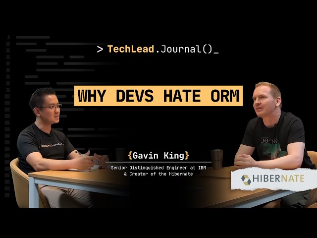 Hibernate Creator: Why Developers Hate ORM (And How We're Fixing It) - Gavin King
