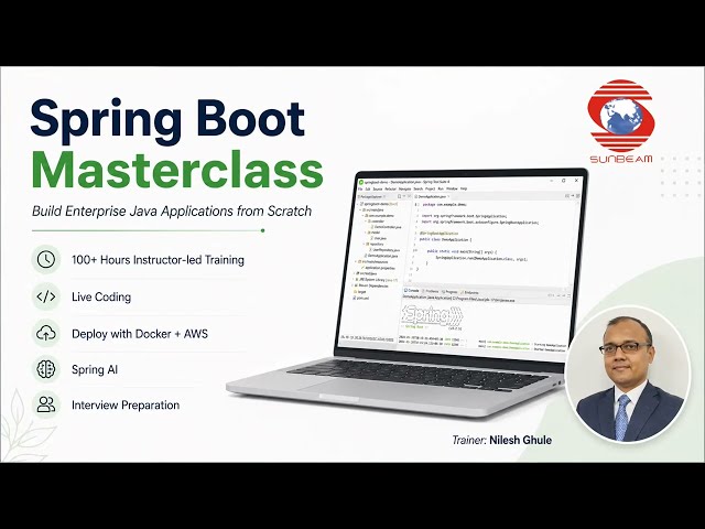 Spring Boot Masterclass | Live Instructor-Led Training | SunBeam