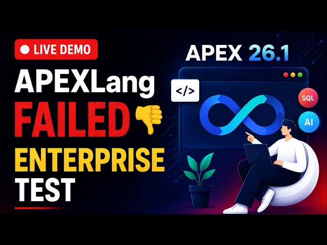 Oracle APEX 26.1 APEXLang + Codex in VS Code | AI Development