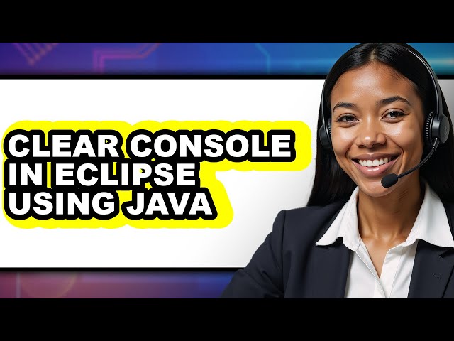 How to Clear Console in Eclipse Using Java (easy Method)
