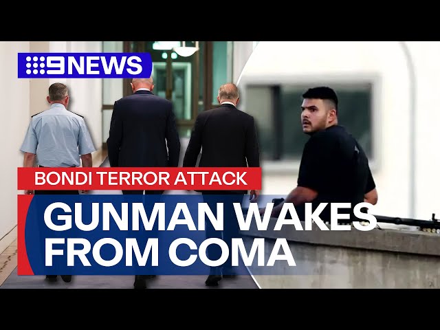 Surviving gunman wakes from coma as counter-terror investigations continue | 9 News Australia
