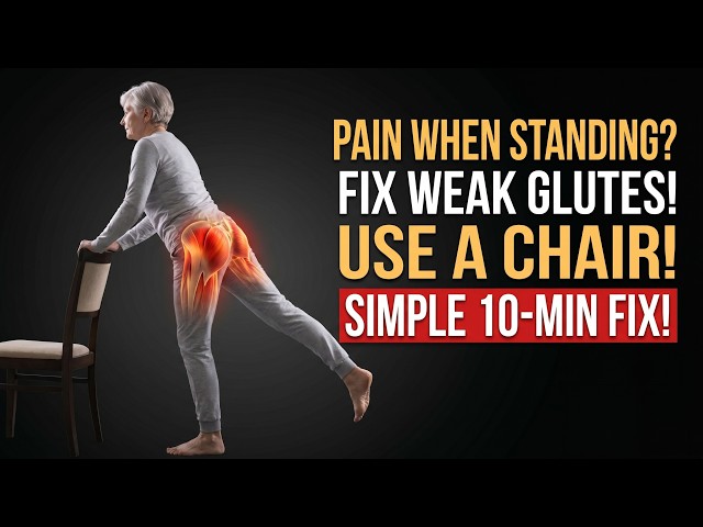 The 10-Minute CHAIR Workout to Fix Weak Glutes After 60 | Senior Health