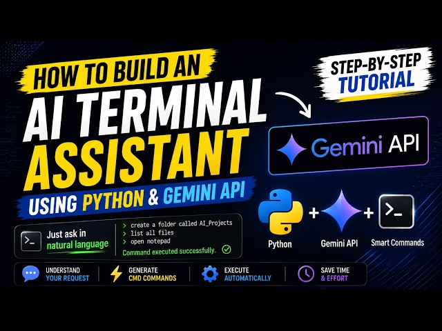 How to Build an AI Terminal Assistant Using Python & Gemini API | Step-by-Step Tutorial
