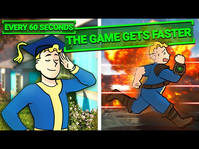 Fallout 4 But The Game Speeds Up Every 60 Seconds
