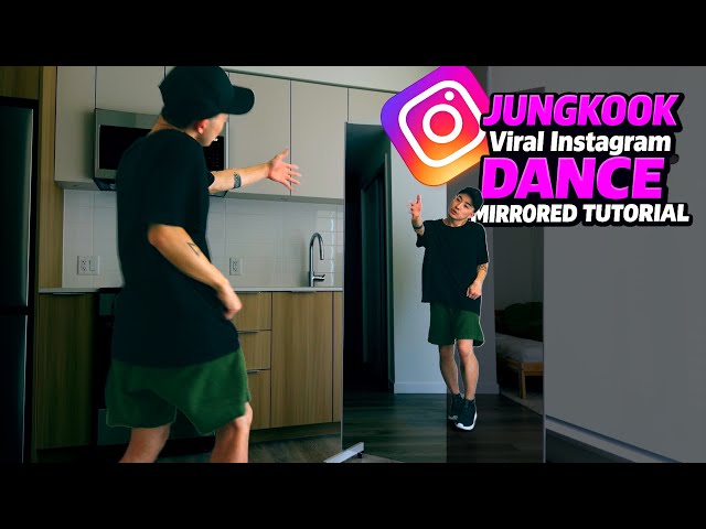 JUNGKOOK Viral Instagram iPhone Ringtone Dance Tutorial (Explanation & Mirrored) | 0.5X Practice
