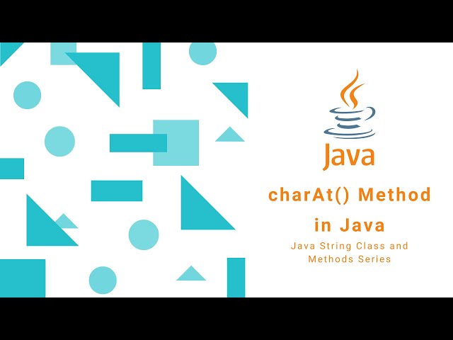 charAt() Method in Java