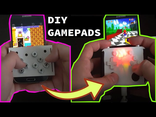 DIY Android Universal Game Controllers | 3D printed touchscreen and Arduino emulation controllers