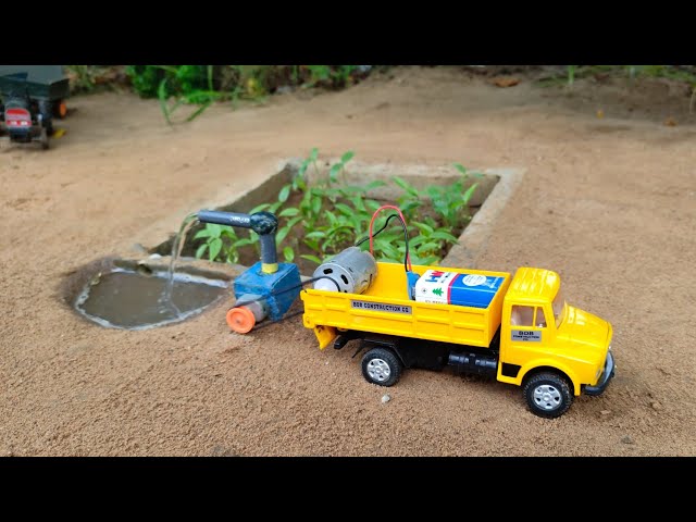 How to make water pump tractor science project - @Santroyce