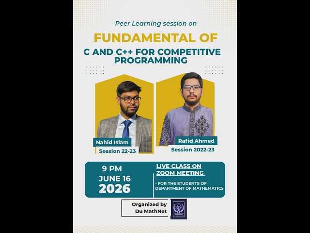 Fundamental of C and C++ in competitive programming
