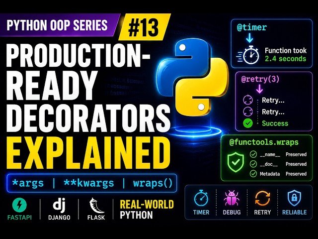 Production-Ready Decorators in Python | Python OOP Series #13