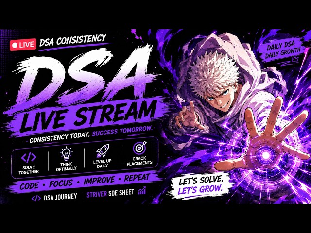 DSA Practice Live | Let's Solve Together