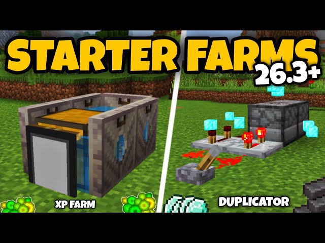 TOP 2 Must-Have STARTER FARMS for Minecraft 26.3+!!
