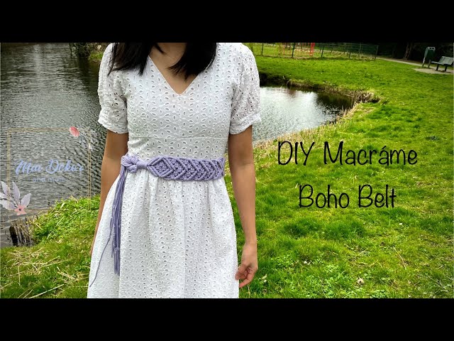 Make This Stylish Macramé Belt Without a Buckle – Easy Tutorial