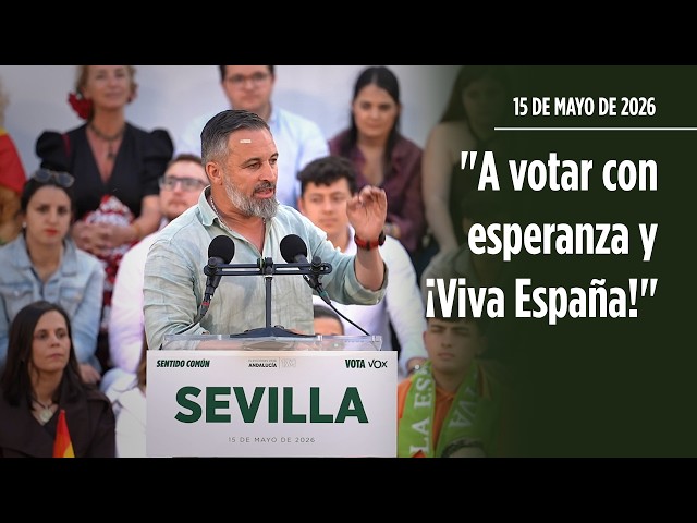 Santiago Abascal: "Vote with hope and Long live Spain!"