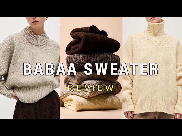 Babaa Sweater Review | Trying Babaa NO 15, NO 17 & NO 11 in the colors Mist, Earth, Oak & Detail