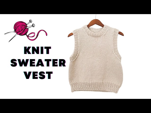 Cropped Vest KNITTING PATTERN + TUTORIAL