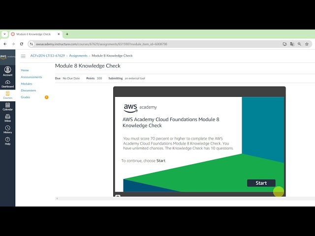 Module 8 Knowledge Check | AWS Databases | AWS Academy | AWS cloud foundations| Amazon AWS