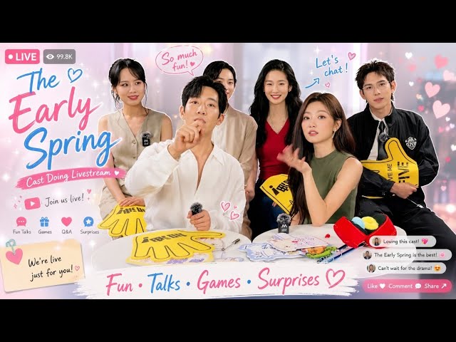(all subs) Just caught Jing Boran 🎉, Sun Qian, and their awesome co-stars 😎 livestream ❤️