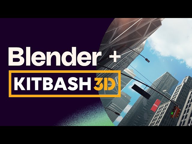 Build a REALISTIC city scene in 40 mins | Blender + KitBash3D Tutorial