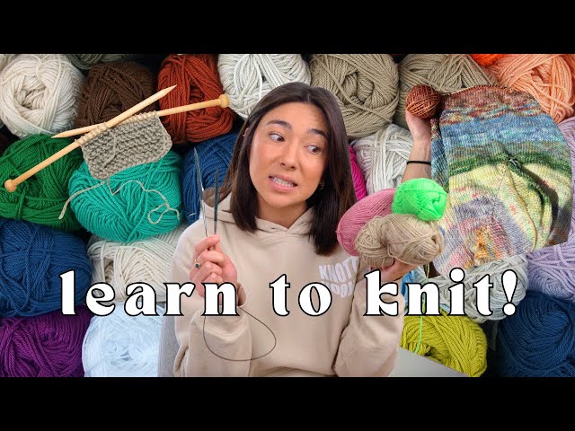 knitting basics for beginners | learn how to knit in one day 🧶