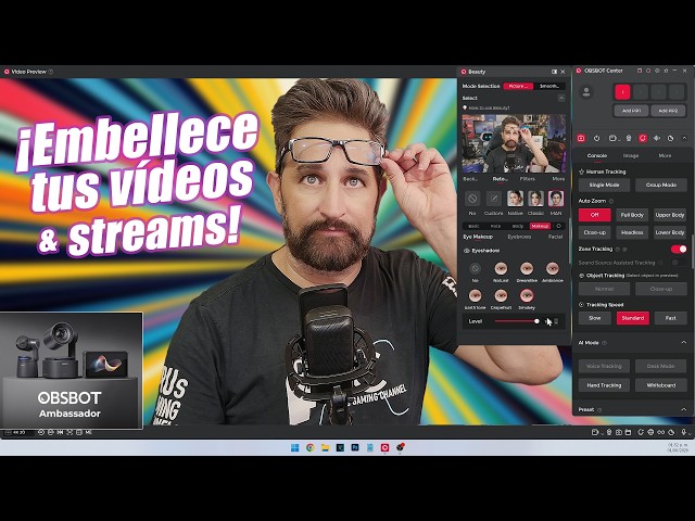 Embellece tus vídeos y streams con #OBSBOT Tiny 3