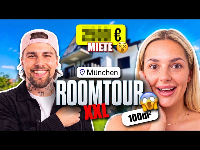 XXL ROOMTOUR 😱🏠 SO TEUER IST UNSERE 100m² WOHNUNG IN MÜNCHEN! 😮💸