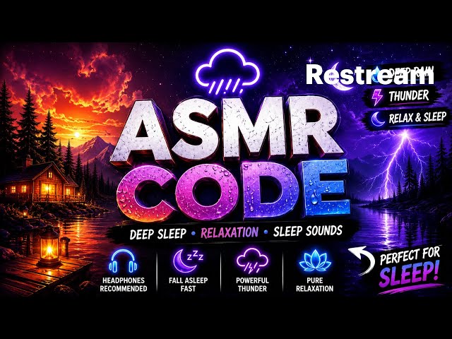 HEAVY RAIN & THUNDERSTORM SOUNDS FOR DEEP SLEEP | FALL ASLEEP FAST