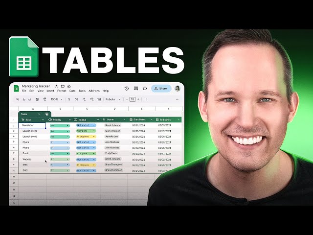 ✨ Google Sheets Introduces Tables