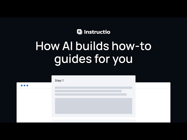 How AI builds how-to guides for your