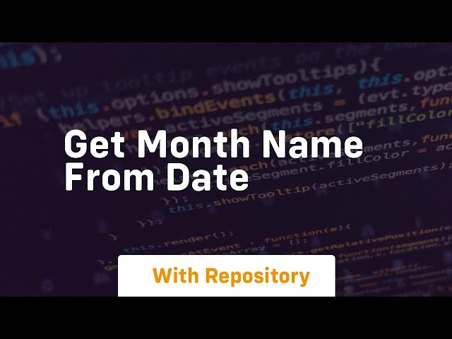 get month name from date