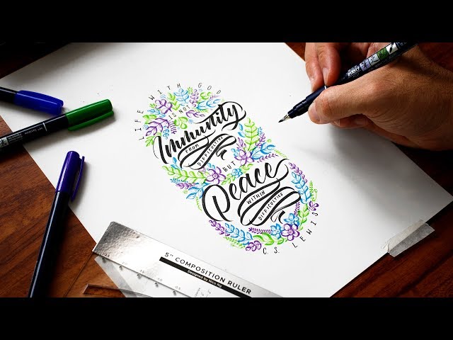 Brush Lettering Composition Process | Tutorial + Tips!