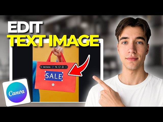 How To Edit Text In Image In Canva | Tutorial 2026