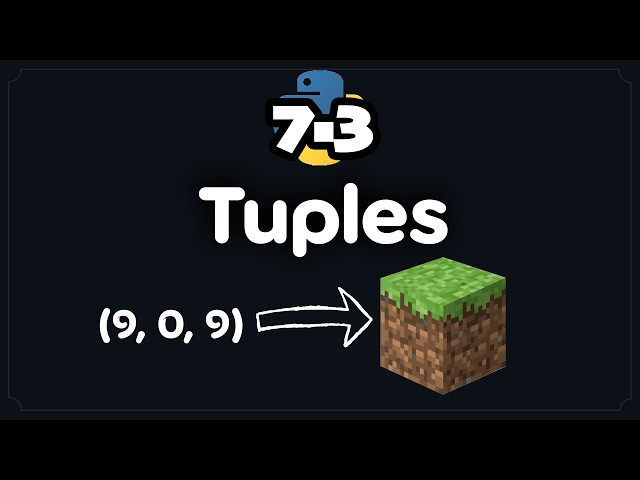 Tuple is Basically Minecraft Coordinates!