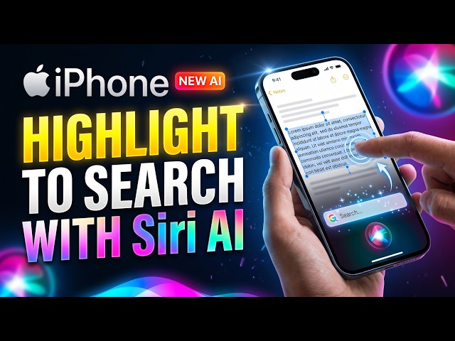 How To Enable Highlight To Search With Siri AI In iPhone