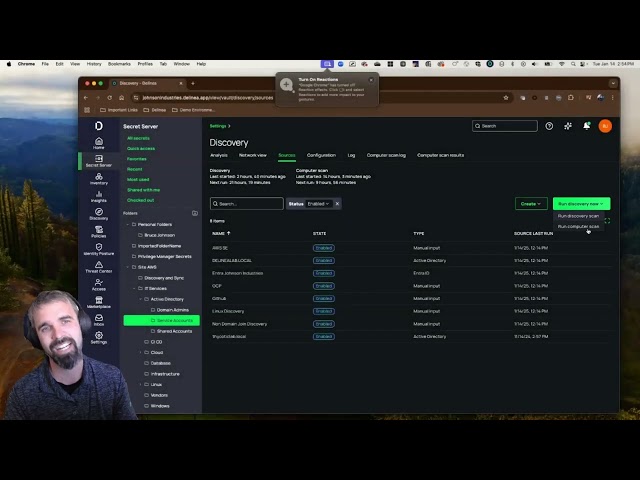 Delinea Secret Server Discovery Overview Demo
