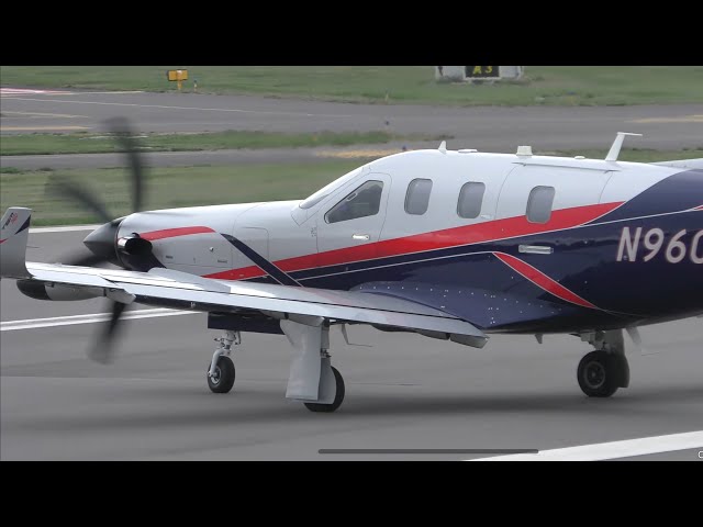 Daher TBM-960 N960SA Take Off - Gloucestershire Airport