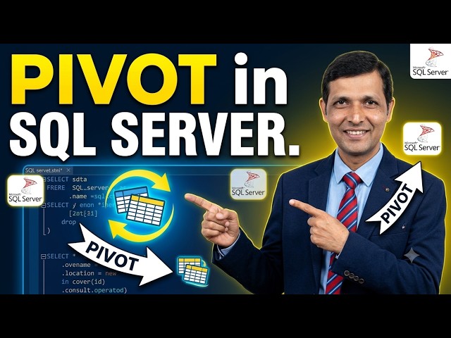 PIVOT in SQL Server | Convert Rows to Columns with Easy Example-Part-17
