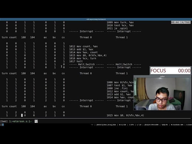 Live study: read along book "Operating Systems: Three Easy Pieces" (Part 184)