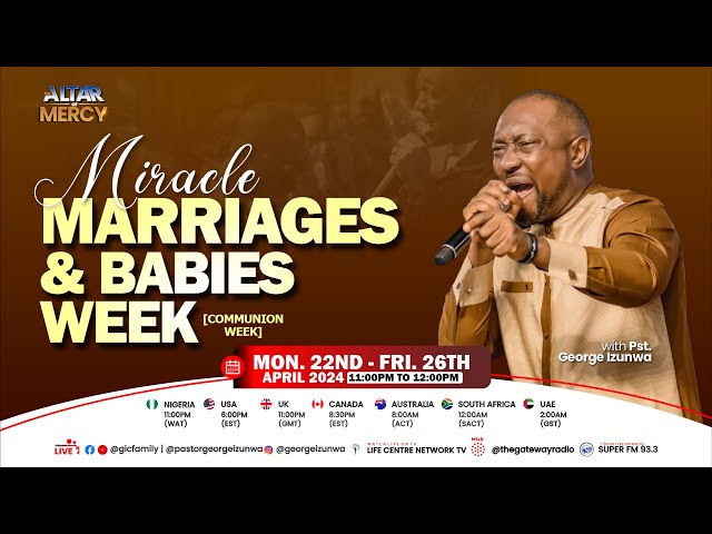 ALTAR OF MERCY || MIRACLE MARRIAGES AND BABIES WEEK!