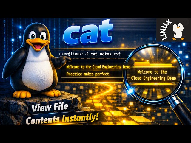 Common Cloud Linux Commands | cat Command