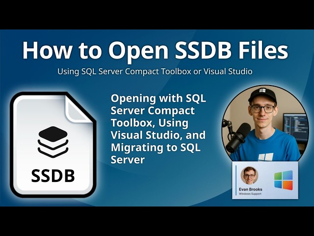 How to Open SSDB Files (SQL Server Compact Database)