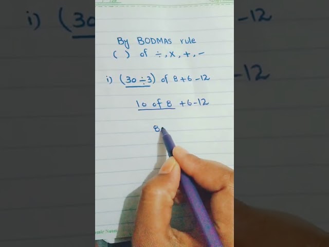 BODMAS rule trick-maths-sums solution by bodmas rule