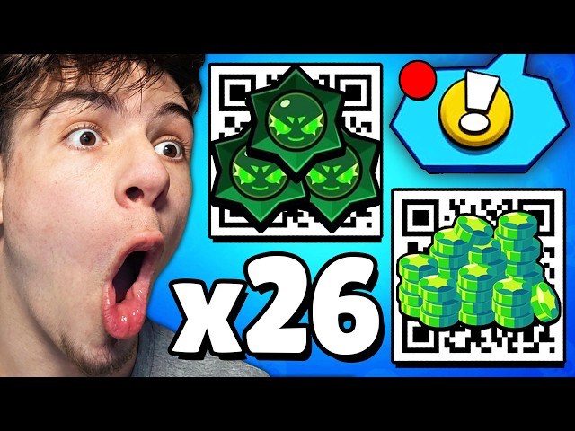 EVERY 26 QR CODE WORKING IN BRAWL STARS! (NEW CHANGES)