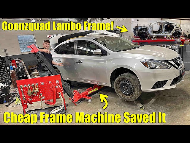 This CHEAP Frame Machine Saved My car From the scrapyard And Working on Goonzquads Lamborgini Frame!