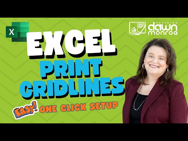 Excel Print Gridlines EASY
